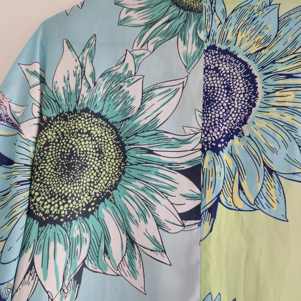 NWT Bershka Men's Floral Print Shirt Size L - Picture 9 of 9